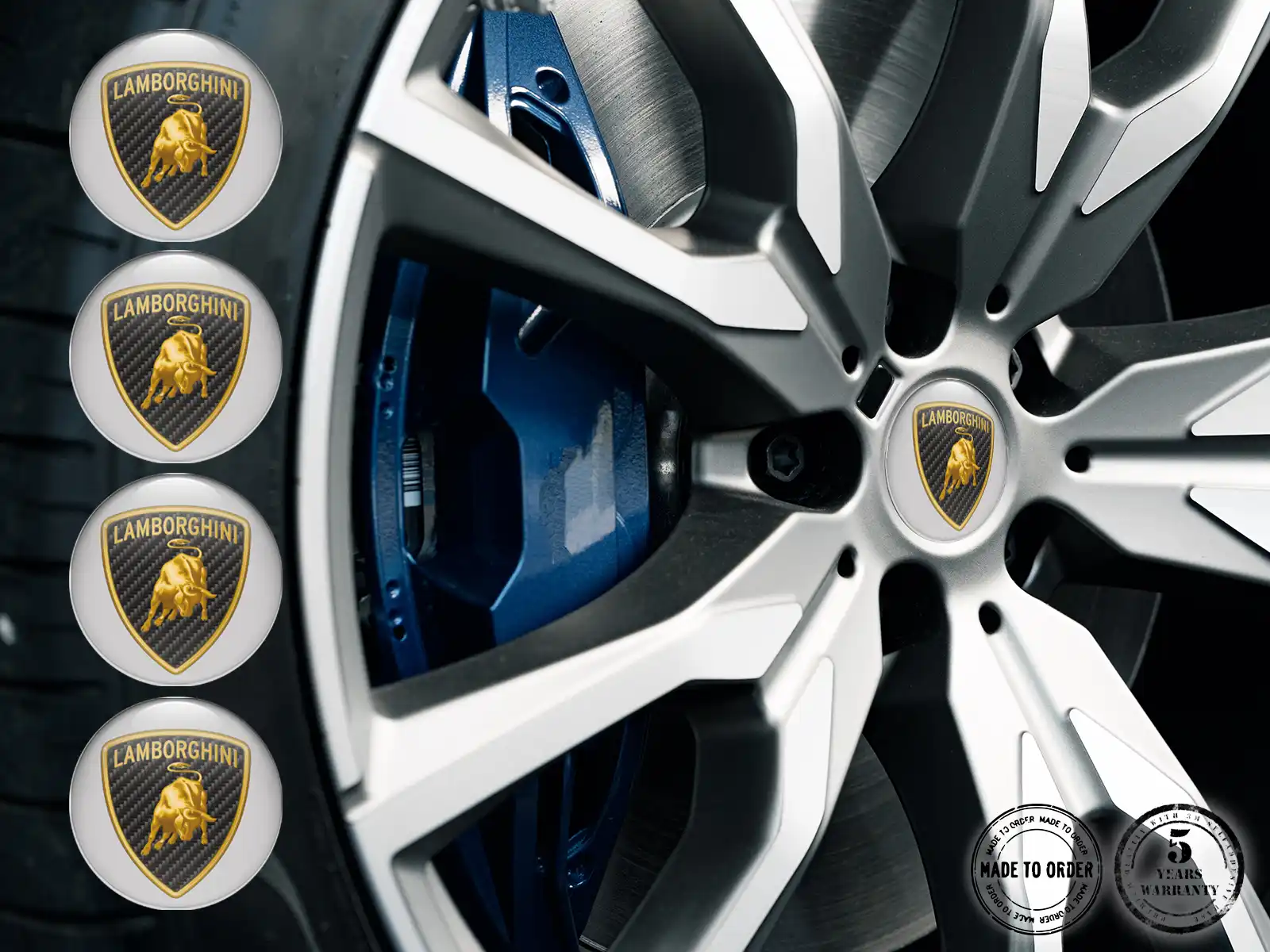 Lamborghini Pegatinas de Aro para Autos Logos de Cúpula Elegante
